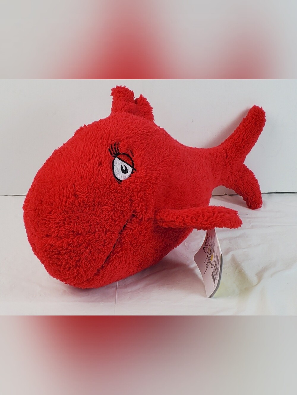 Kohls Cares Dr Seuss Red Fish Plush Stuffed Animal One Fish Two Fish - NOS